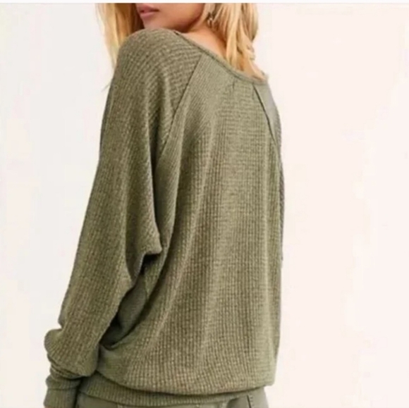 NWT Free People Santa Clara Thermal Top - Picture 3 of 5